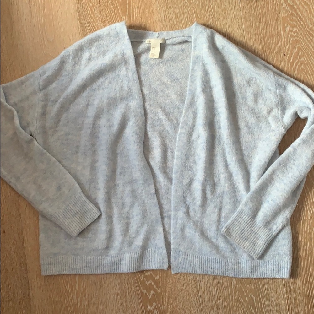 Soft light blue cardigan